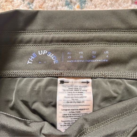 The Upside Mesh Panel Leggings in Olive sz XS - Picture 2 of 3